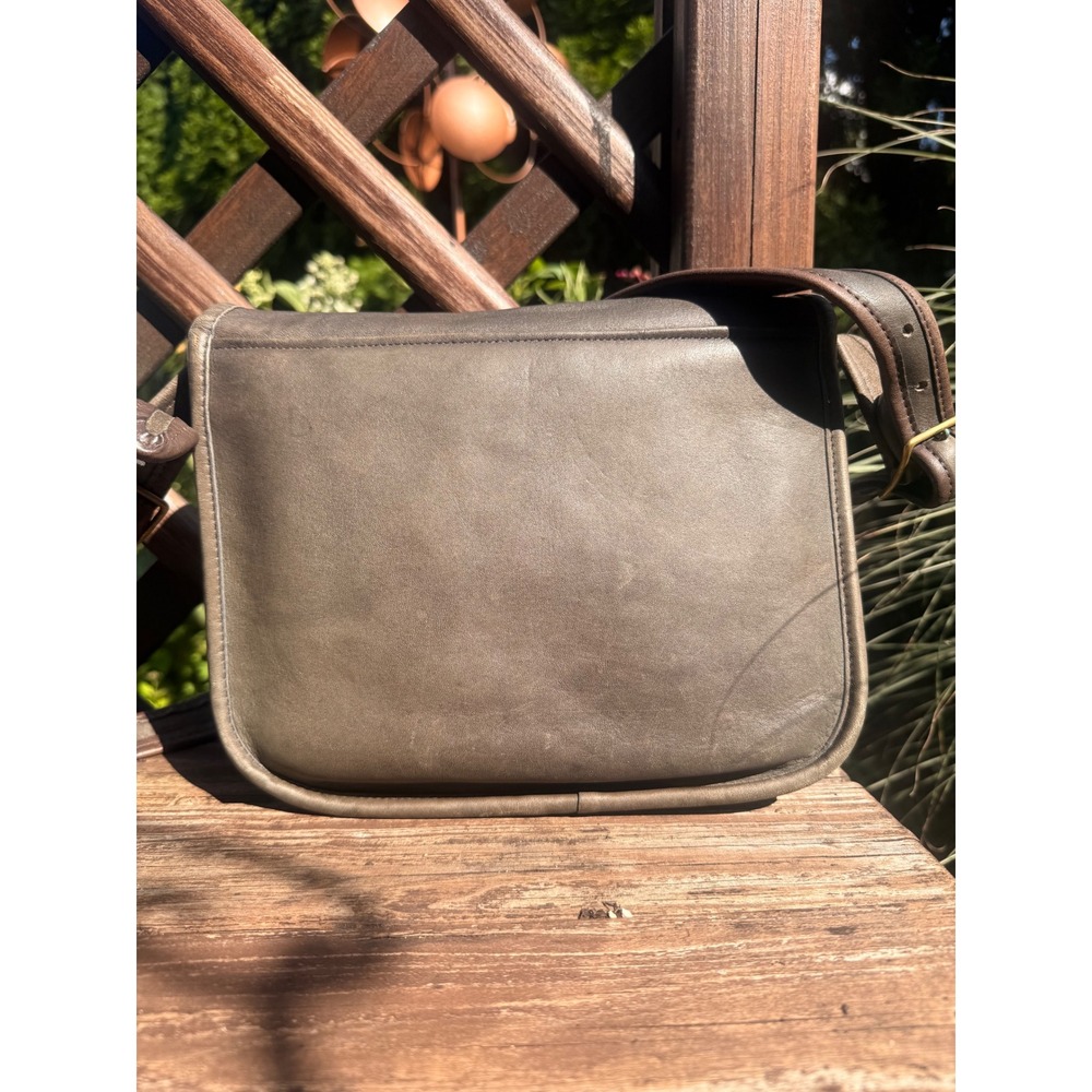 Coach Vintage Classic Shoulder Bag Flannel Grey New York City NYC 70's 80's - Picture 5 of 9
